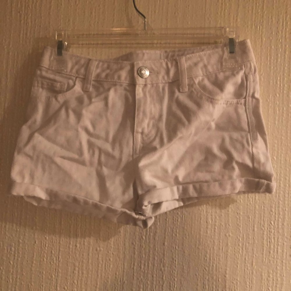 cherokee white denim shorts